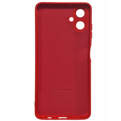 Накладка (з мікрофіброю) Soft Silk для Samsung A06- червоний