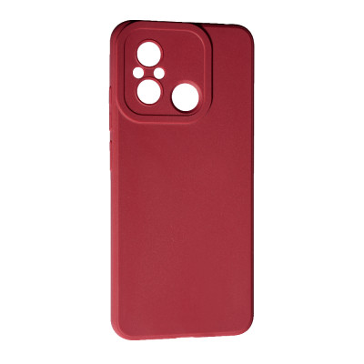 Накладка гумова SMTT для Xiaomi Redmi 12C / Poco C55- марсала Накладка гумова SMTT для Xiaomi Redmi 12C / Poco C55- марсала