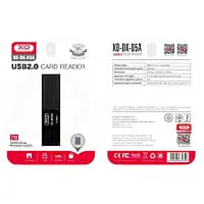 Картрідер (Card Reader) XO DK05A 2.0 2в1- чорний