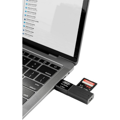 Картрідер (Card Reader) XO DK05A 2.0 2в1- чорний