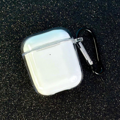 Чохол Strong Carabin для AirPods 1/2- прозорий