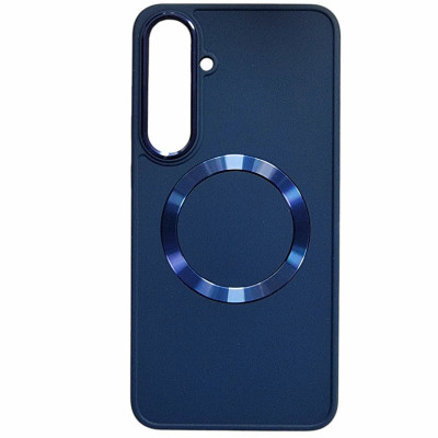 Накладка Bonbon Metal Style with Magnetic для Samsung S24 / Samsung S25- синій Накладка Bonbon Metal Style with Magnetic для Samsung S24 / Samsung S25- синій