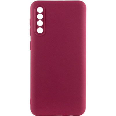 Накладка (з мікрофіброю) GETMAN Liquid Silk Full Camera для Samsung A50 / A30s- марсала Накладка (з мікрофіброю) GETMAN Liquid Silk Full Camera для Samsung A50 / A30s- марсала
