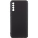 Накладка (з мікрофіброю) GETMAN Liquid Silk Full Camera для Samsung A50 / A30s- чорний