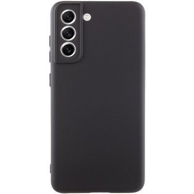 Накладка (з мікрофіброю) GETMAN Liquid Silk Full Camera для Samsung S21 FE- чорний Накладка (з мікрофіброю) GETMAN Liquid Silk Full Camera для Samsung S21 FE- чорний