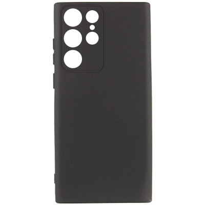 Накладка (з мікрофіброю) GETMAN Liquid Silk Full Camera для Samsung S23 Ultra- чорний