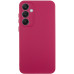 Накладка (з мікрофіброю) GETMAN Liquid Silk Full Camera для Samsung S24 FE- марсала