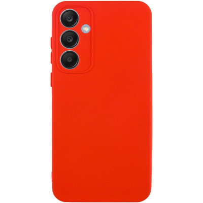 Накладка (з мікрофіброю) GETMAN Liquid Silk Full Camera для Samsung S24 FE- червоний