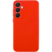 Накладка (з мікрофіброю) GETMAN Liquid Silk Full Camera для Samsung S24 FE- червоний