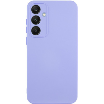 Накладка (з мікрофіброю) GETMAN Liquid Silk Full Camera для Samsung S24 FE- бузковий