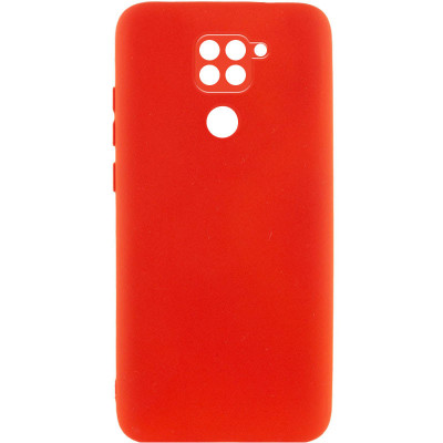 Накладка (з мікрофіброю) GETMAN Liquid Silk Full Camera для Xiaomi Redmi Note 9- червоний Накладка (з мікрофіброю) GETMAN Liquid Silk Full Camera для Xiaomi Redmi Note 9- червоний