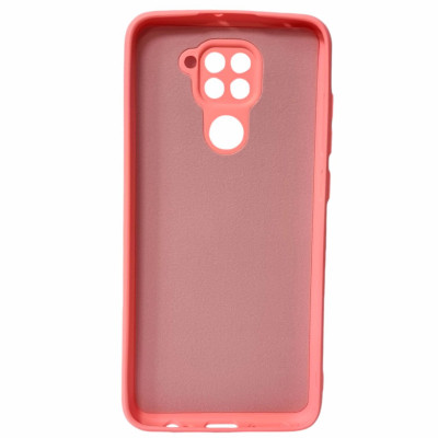 Накладка (з мікрофіброю) GETMAN Liquid Silk Full Camera для Xiaomi Redmi Note 9- рожевий Накладка (з мікрофіброю) GETMAN Liquid Silk Full Camera для Xiaomi Redmi Note 9- рожевий
