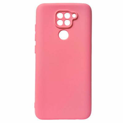 Накладка (з мікрофіброю) GETMAN Liquid Silk Full Camera для Xiaomi Redmi Note 9- рожевий Накладка (з мікрофіброю) GETMAN Liquid Silk Full Camera для Xiaomi Redmi Note 9- рожевий