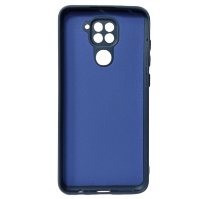 Накладка (з мікрофіброю) GETMAN Liquid Silk Full Camera для Xiaomi Redmi Note 9- темно-синій Накладка (з мікрофіброю) GETMAN Liquid Silk Full Camera для Xiaomi Redmi Note 9- темно-синій