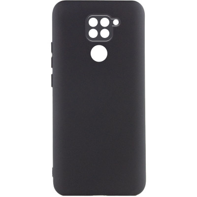 Накладка (з мікрофіброю) GETMAN Liquid Silk Full Camera для Xiaomi Redmi Note 9- чорний Накладка (з мікрофіброю) GETMAN Liquid Silk Full Camera для Xiaomi Redmi Note 9- чорний