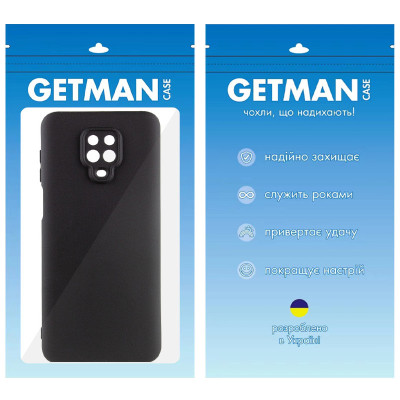 Накладка (з мікрофіброю) GETMAN Liquid Silk Full Camera для Xiaomi Redmi Note 9 Pro / Note 9s- чорний Накладка (з мікрофіброю) GETMAN Liquid Silk Full Camera для Xiaomi Redmi Note 9 Pro / Note 9s- чорний