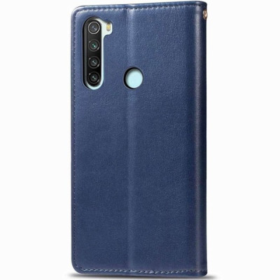 Чохол-книжка GETMAN Gallant шкіряний для Xiaomi Redmi Note 8T- синій