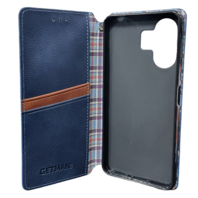 Чохол-книжка GETMAN Cubic для Xiaomi Redmi 13C 4G/5G / Poco C65- синій
