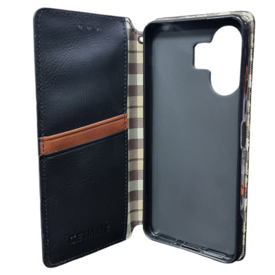Чохол-книжка GETMAN Cubic для Xiaomi Redmi 13C 4G/5G / Poco C65- чорний