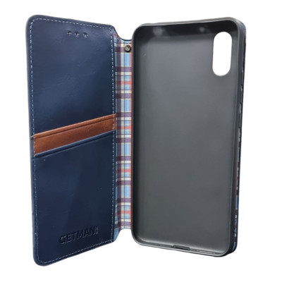 Чохол-книжка GETMAN Cubic для Xiaomi Redmi 9A- синій Чохол-книжка GETMAN Cubic для Xiaomi Redmi 9A- синій