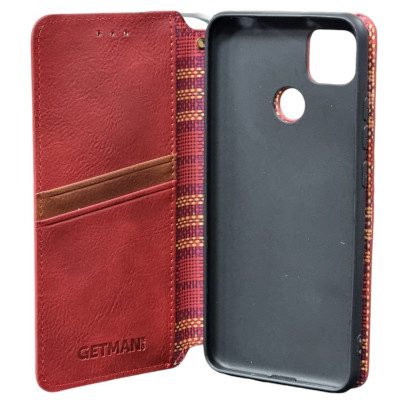 Чохол-книжка GETMAN Cubic для Xiaomi Redmi 9C- червоний Чохол-книжка GETMAN Cubic для Xiaomi Redmi 9C- червоний