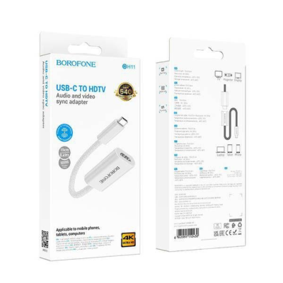 Перехідник Borofone DH11 Type-C to HDTV- білий Перехідник Borofone DH11 Type-C to HDTV- білий