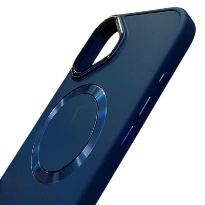 Накладка Bonbon Metal Style with Magnetic для iPhone 16 Plus- синій Накладка Bonbon Metal Style with Magnetic для iPhone 16 Plus- синій