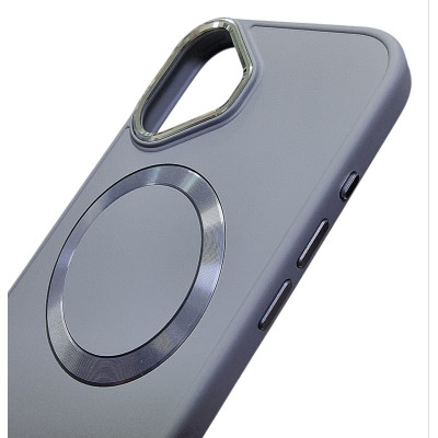 Накладка Bonbon Metal Style with Magnetic для iPhone 16 Plus- синій туман Накладка Bonbon Metal Style with Magnetic для iPhone 16 Plus- синій туман