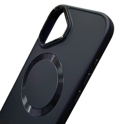 Накладка Bonbon Metal Style with Magnetic для iPhone 16 Plus- чорний Накладка Bonbon Metal Style with Magnetic для iPhone 16 Plus- чорний