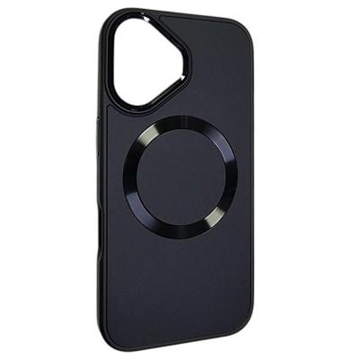 Накладка Bonbon Metal Style with Magnetic для iPhone 16 Plus- чорний Накладка Bonbon Metal Style with Magnetic для iPhone 16 Plus- чорний