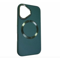 Накладка Bonbon Metal Style with Magnetic для iPhone 16 Plus- сосново-зелений Накладка Bonbon Metal Style with Magnetic для iPhone 16 Plus- сосново-зелений
