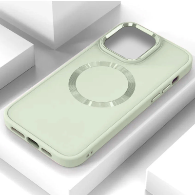 Накладка Bonbon Metal Style with Magnetic для iPhone 16 Pro Max- білий Накладка Bonbon Metal Style with Magnetic для iPhone 16 Pro Max- білий