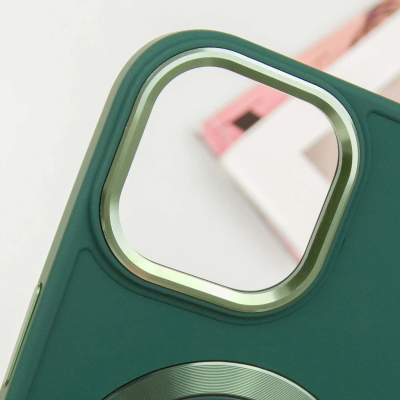 Накладка Bonbon Metal Style with Magnetic для iPhone 16 Pro Max- сосново-зелений Накладка Bonbon Metal Style with Magnetic для iPhone 16 Pro Max- сосново-зелений