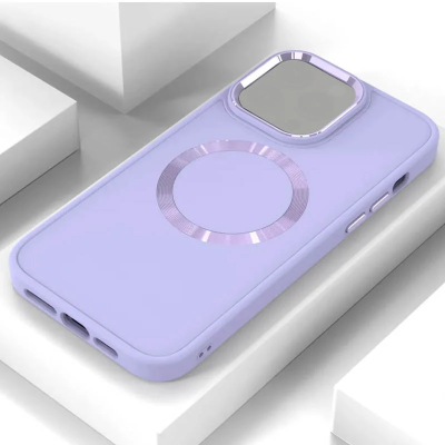 Накладка Bonbon Metal Style with Magnetic для iPhone 16 Pro Max- бузковий Накладка Bonbon Metal Style with Magnetic для iPhone 16 Pro Max- бузковий