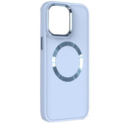 Накладка Bonbon Metal Style with Magnetic для iPhone 16 Pro Max- синій туман Накладка Bonbon Metal Style with Magnetic для iPhone 16 Pro Max- синій туман