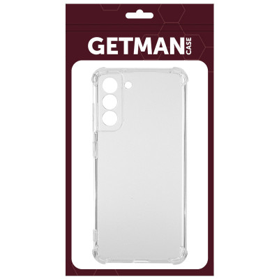 Накладка GETMAN посилені кути для Samsung S21 FE- прозорий Накладка GETMAN посилені кути для Samsung S21 FE- прозорий