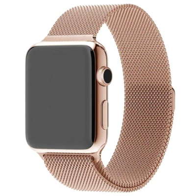 Ремінець Milanese Loop Design для Apple Watch 42(ser.1-3)/44/45/46/49mm- рожеве золото Ремінець Milanese Loop Design для Apple Watch 42(ser.1-3)/44/45/46/49mm- рожеве золото