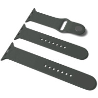 Ремінець силіконовий для Apple Watch Sport Band 42(ser.1-3)/44/45/46/49mm (S/M and M/L) 3pcs- оливковий Ремінець силіконовий для Apple Watch Sport Band 42(ser.1-3)/44/45/46/49mm (S/M and M/L) 3pcs- оливковий