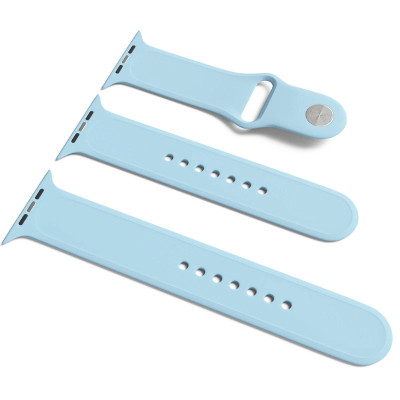 Ремінець силіконовий для Apple Watch Sport Band 42(ser.1-3)/44/45/46/49mm (S/M and M/L) 3pcs- бузково блакитний Ремінець силіконовий для Apple Watch Sport Band 42(ser.1-3)/44/45/46/49mm (S/M and M/L) 3pcs- бузково блакитний