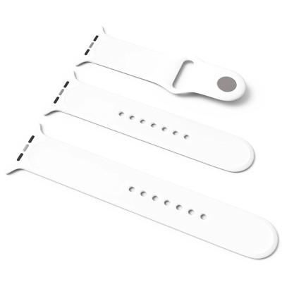Ремінець силіконовий для Apple Watch Sport Band 42(ser.1-3)/44/45/46/49mm (S/M and M/L) 3pcs- білий Ремінець силіконовий для Apple Watch Sport Band 42(ser.1-3)/44/45/46/49mm (S/M and M/L) 3pcs- білий