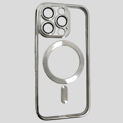 Накладка Shining Full Camera with Magnetic для iPhone 12 Pro Max- сріблястий Накладка Shining Full Camera with Magnetic для iPhone 12 Pro Max- сріблястий