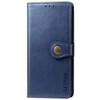 Чохол-книжка GETMAN Gallant шкіряний для TECNO Spark 6 Go- синій Чохол-книжка GETMAN Gallant шкіряний для TECNO Spark 6 Go- синій