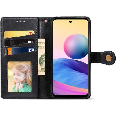 Чохол-книжка GETMAN Gallant шкіряний для TECNO Spark 10 Pro- чорний Чохол-книжка GETMAN Gallant шкіряний для TECNO Spark 10 Pro- чорний