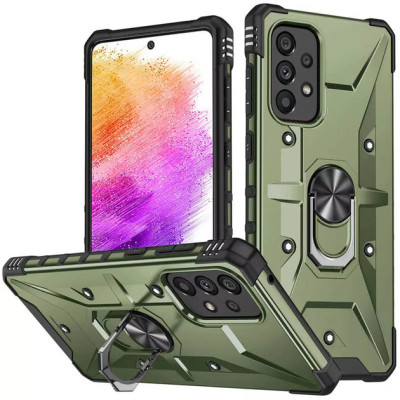 Протиударний чохол Pathfinder Ring для Samsung A52 / A525- зелений Протиударний чохол Pathfinder Ring для Samsung A52 / A525- зелений