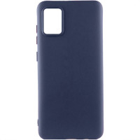 Накладка (з мікрофіброю) Silicone Cover Lakshmi для Samsung A31 / A315- темно-синій