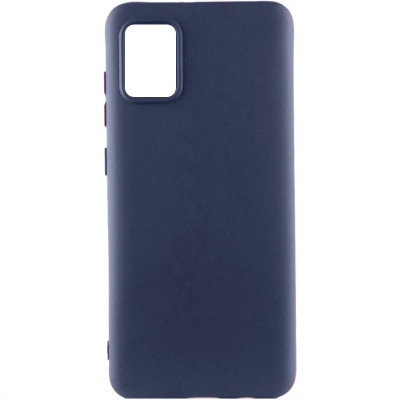 Накладка (з мікрофіброю) Silicone Cover Lakshmi для Samsung A31 / A315- темно-синій