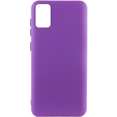Накладка (з мікрофіброю) Silicone Cover Lakshmi для Samsung A31 / A315- фіолетовий
