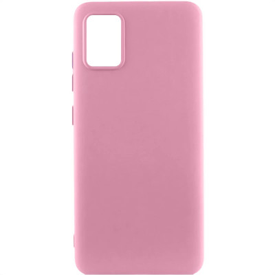 Накладка (з мікрофіброю) Silicone Cover Lakshmi для Samsung A51 / A515- рожевий пісок