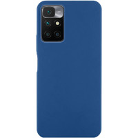 Накладка (з мікрофіброю) Silicone Cover Lakshmi для Xiaomi Redmi 10- темно-синій