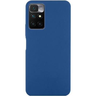 Накладка (з мікрофіброю) Silicone Cover Lakshmi для Xiaomi Redmi 10- темно-синій